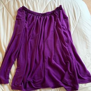 Shear purple blouse